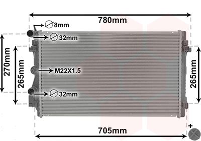 VAN WEZEL Radiators, Motora dzesēšanas sistēma 76002021